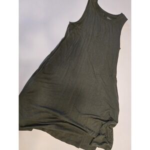 Time And‎ Tru Green Sleeveless Dress Size Small With Pockets